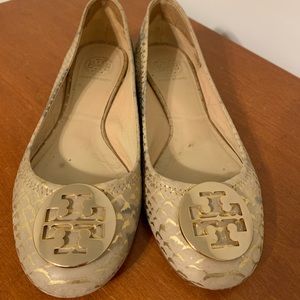 Tory Burch Snakeskin Flats